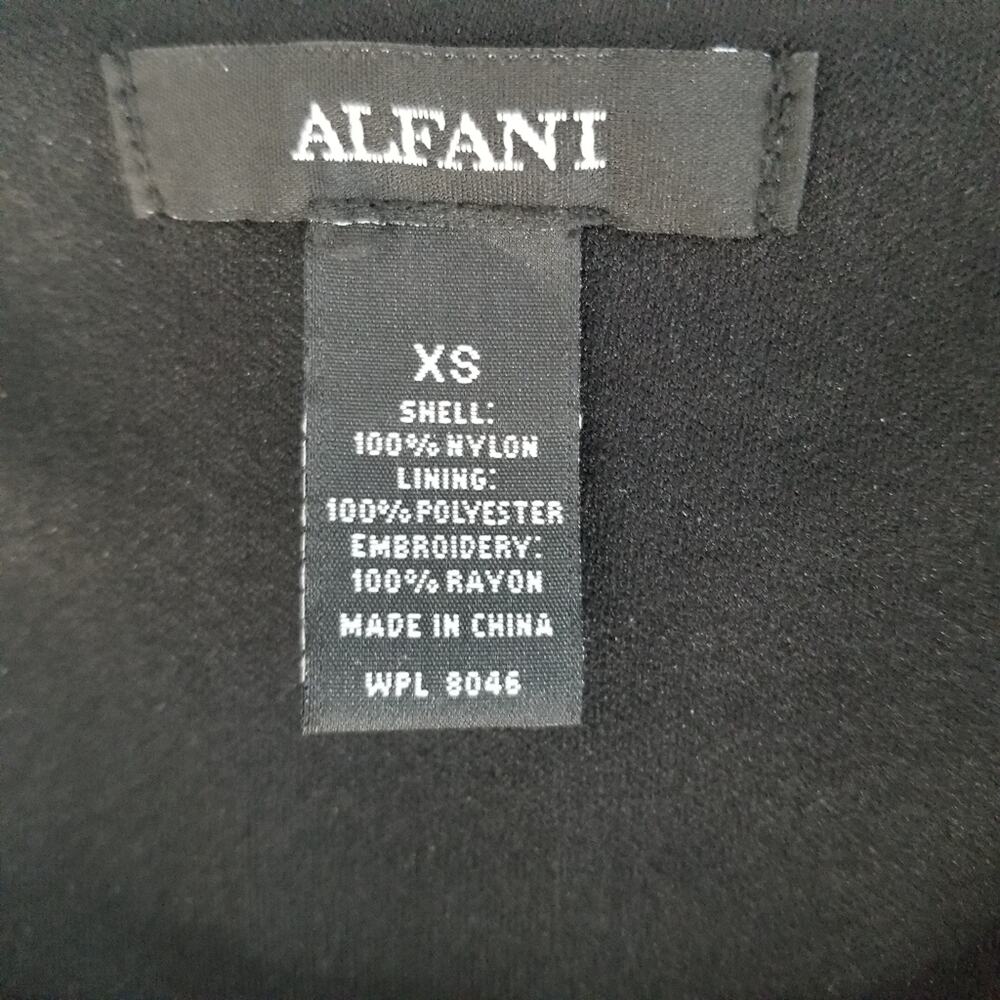 NWT Alfani Deep Black Dressy Tank Top Size XS - Picture 2 of 7